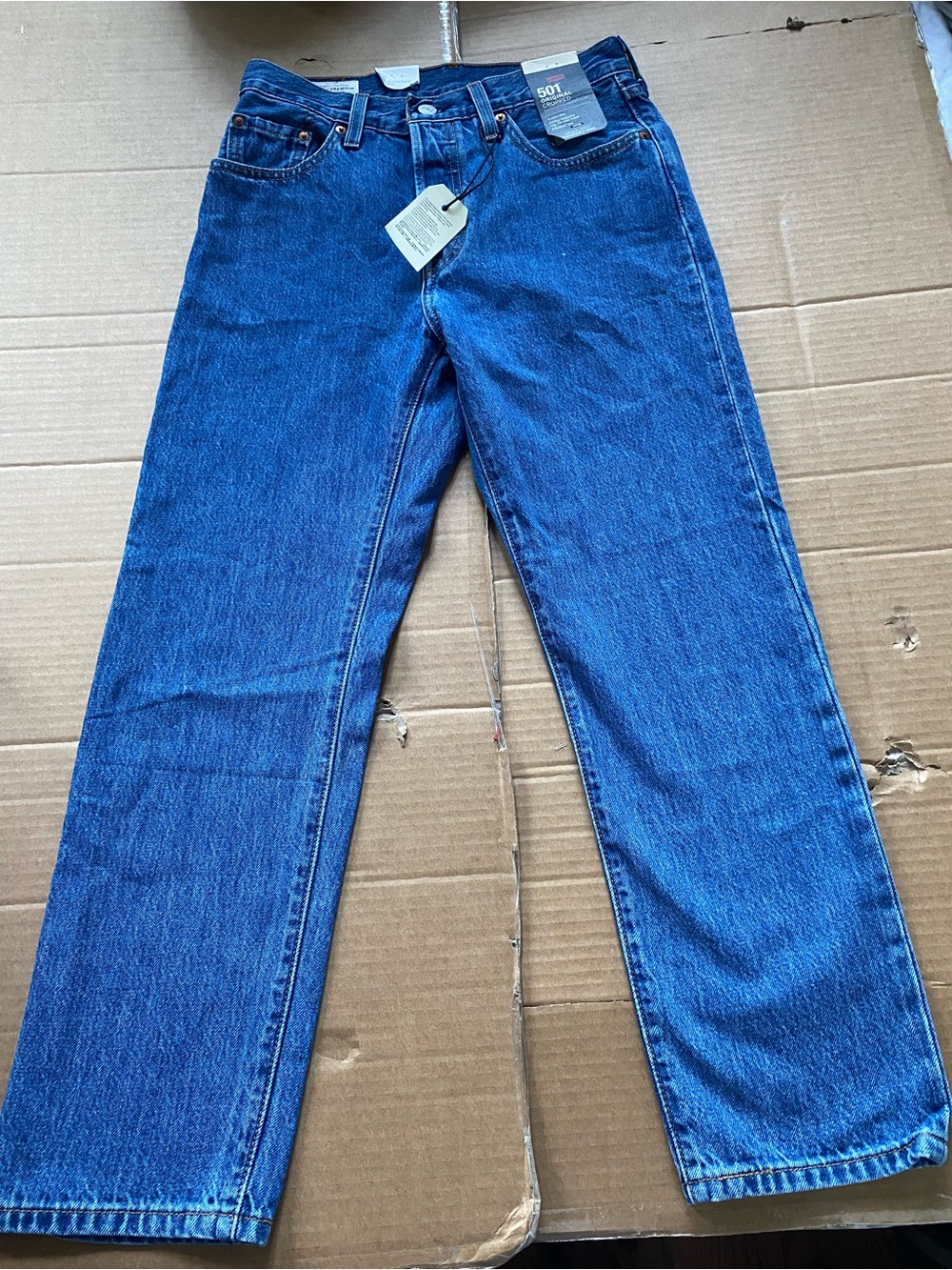 Levi's 501 classic Straight Jeans in Deep Blue